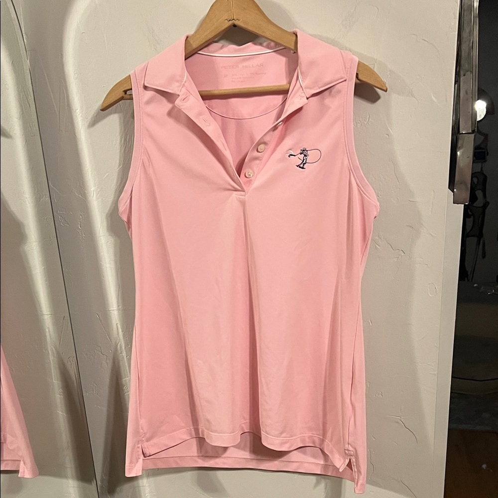 Peter Millar Light Pink Sleeveless polo
